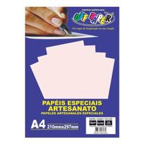 Papel Candy Color 180g 20 Folhas Salmão - OFF PAPER Papel Candy Color 180g 20 Folhas Salmão - OFF PAPER