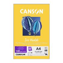 Papel Canson A4 Iris Vivaldi 120G 25Fls Amarelo