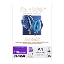Papel Canson A4 Iris Vivaldi 120G 25Fls Branco
