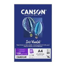 Papel Canson A4 Iris Vivaldi 120G 25Fls - Escolha A Cor Papel Canson A4 Iris Vivaldi 120G 25Fls - Escolha A Cor