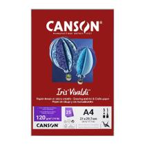 Papel Canson A4 Iris Vivaldi 120G 25Fls Grena