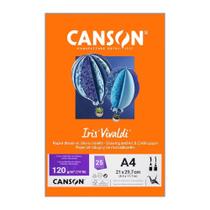 Papel Canson A4 Iris Vivaldi 120G 25Fls Laranja Papel Canson A4 Iris Vivaldi 120G 25Fls Laranja