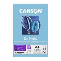 Papel Canson A4 Iris Vivaldi 120G 25Fls ul Claro
