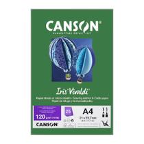 Papel Canson A4 Iris Vivaldi 120G 25Fls Verde Amazonas