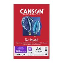 Papel Canson a4 Iris Vivaldi 120g 25fls Vermelho Papel Canson a4 Iris Vivaldi 120g 25fls Vermelho