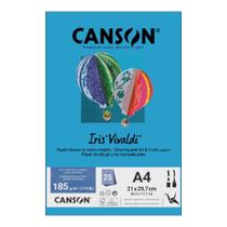 Papel Canson A4 Iris Vivaldi 185G 25Fls Azul Royal Papel Canson A4 Iris Vivaldi 185G 25Fls Azul Royal