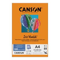 Papel Canson A4 Iris Vivaldi 185G 25Fls Cenoura Papel Canson A4 Iris Vivaldi 185G 25Fls Cenoura