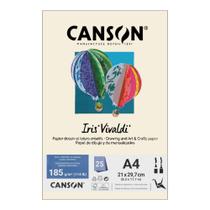 Papel Canson A4 Iris Vivaldi 185G 25Fls Creme Papel Canson A4 Iris Vivaldi 185G 25Fls Creme