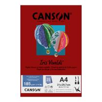 Papel Canson A4 Iris Vivaldi 185g 25Fls - Escolha a Cor