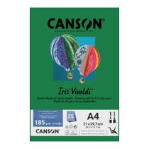 Papel Canson A4 Iris Vivaldi 185g 25Fls - Escolha a Cor