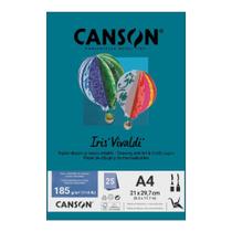 Papel Canson A4 Iris Vivaldi 185g 25Fls - Escolha a Cor
