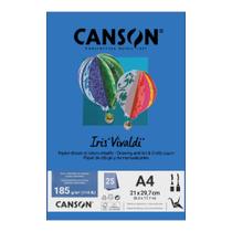 Papel Canson A4 Iris Vivaldi 185G 25Fls ul Mar Papel Canson A4 Iris Vivaldi 185G 25Fls ul Mar