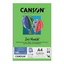 Papel Canson A4 Iris Vivaldi 185G 25Fls Verde Claro Papel Canson A4 Iris Vivaldi 185G 25Fls Verde Claro