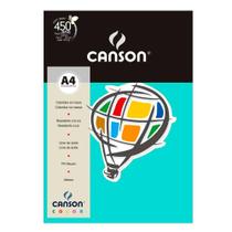 Papel Canson Color Azul Turquesa 180G A4 10 Fls