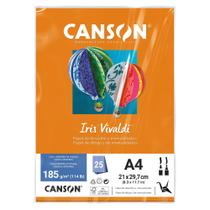 Papel Canson Color Iris Vivaldi 25 Folhas 185g Canson