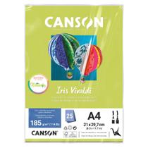 Papel Canson Color Iris Vivaldi 25 Folhas 185g Cores Sortidas Canson