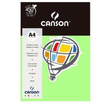 Papel Canson Color Maça Verde 180g/m² A4 210 x 297 mm com 10 Folhas Papel Canson Color Maça Verde 180g/m² A4 210 x 297 mm com 10 Folhas