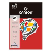 Papel Canson Color Vermelho Escuro 180g/m² A4 210 x 297 mm com 10 Folhas