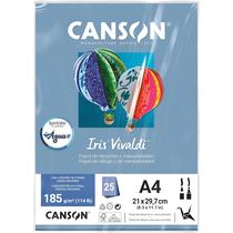 Papel Canson Iris Vivaldi A4 185g 25 Folhas Sortidos Água Papel Canson Iris Vivaldi A4 185g 25 Folhas Sortidos Água