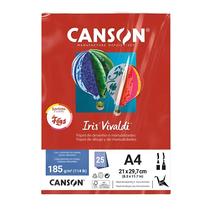 Papel Canson Iris Vivaldi A4 185g 25 Folhas Sortidos Fogo