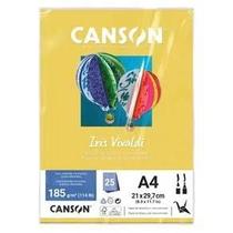Papel Canson Iris Vivaldi Amarelo Limão Com 25 Folhas A4 185g - 66661569