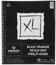 Papel Canson XL Series Preto - 11x14in - 40 Folhas