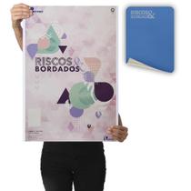 Papel Carbono para Costura Riscos e Bordados Azul 66X44CM Caixa com 100 - Printers