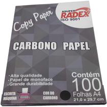 Papel Carbono Para Lapis A4 Papel Preto - Radex