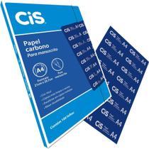 Papel Carbono para Lápis CIS A4 Azul Caixa com 100 Folhas Papel Carbono para Lápis CIS A4 Azul Caixa com 100 Folhas