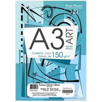 Papel cartão 20 fls A3 150g Pauta Branca