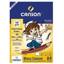 Papel cartão 20 fls A4 140g Canson