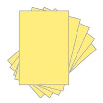Papel Cartolina 120g Amarela - 100 Unidades