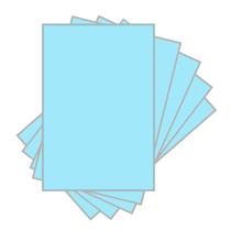 Papel Cartolina 120g Azul - 100 Unidades