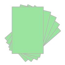 Papel Cartolina 120g Verde - 100 Unidades