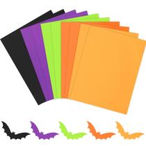 Papel cartolina AnyDesign 50 folhas, cores de Halloween, 21,6 x 27,9 cm