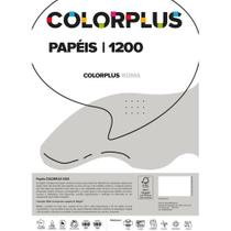 Papel Cartolina Dupla Face Color PLUS 48X66CM 120G Cinza - Lumo