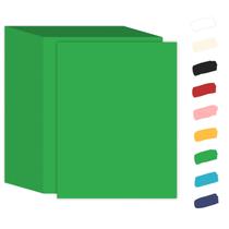 Papel cartolina Goefun 22x28 cm 180g 100 folhas verdes
