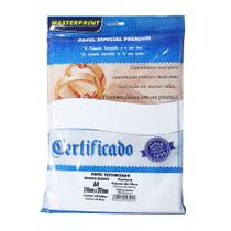 Papel Casca de Ovo Texturizado A4 180g Fosco 50 folhas Masterprint