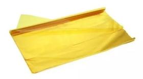 Papel Celofane Amarelo Ouro 90x70 50 Folhas