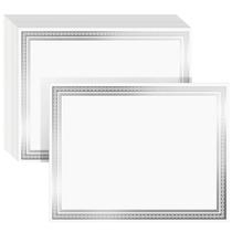 Papel certificado Juvale Silver Foil 50 folhas, tamanho A4