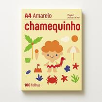 Papel Chamequinho Amarelo Sulfite A4 100fls