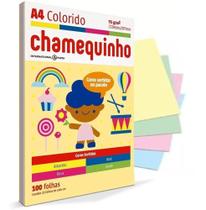 Papel Chamequinho Colorido Sortido A4 75G 100F 210X297mm - Chamex Papel Chamequinho Colorido Sortido A4 75G 100F 210X297mm - Chamex