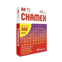 Papel chamex a4 sulfite 75gr 300 folhas