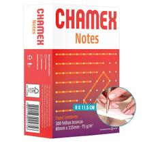 Papel Chamex Notes 80mm x 115mm 75g Bloco de Anotação Branco com 300 Folhas