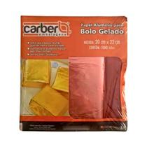 Papel Chumbo para Bolo Gelado Rose Gold 20x22cm Carber c/100 un