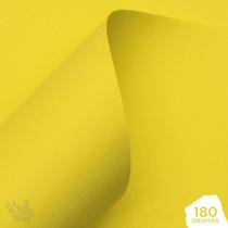 Papel Color Plus 180g A4 Doha (amarelo banana) 20 Folhas