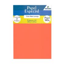 Papel Color Plus Laranja A4 210x297mm 180g Romitec 25Fls Papel Color Plus Laranja A4 210x297mm 180g Romitec 25Fls