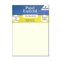 Papel Color Plus Marfim A4 210x297mm 120g Romitec 25Fls Papel Color Plus Marfim A4 210x297mm 120g Romitec 25Fls