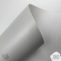Papel Color Plus Metálico 180g A4 Aspen (Branco) 20 Folhas