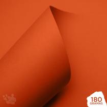 Papel Color Pop 180g Laranja Puro (30,5x30,5cm) 25 Folhas - Mimo